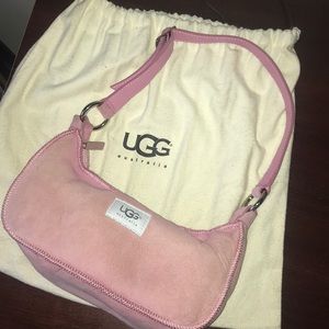 Ugg pink suede purse